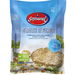 Medallita de Pechuga de Pavo Sopraval 100GR