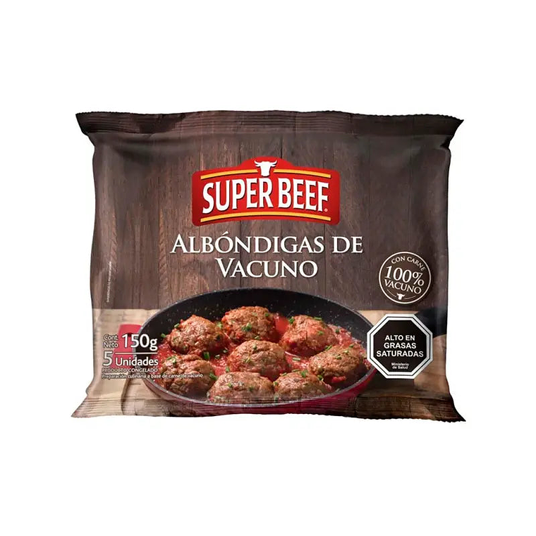 Albóndigas Vacuno Super Beef 150gr 1