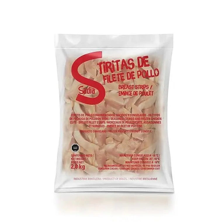 Tiritas de Pollo Cocidas Sadia 2KG 1