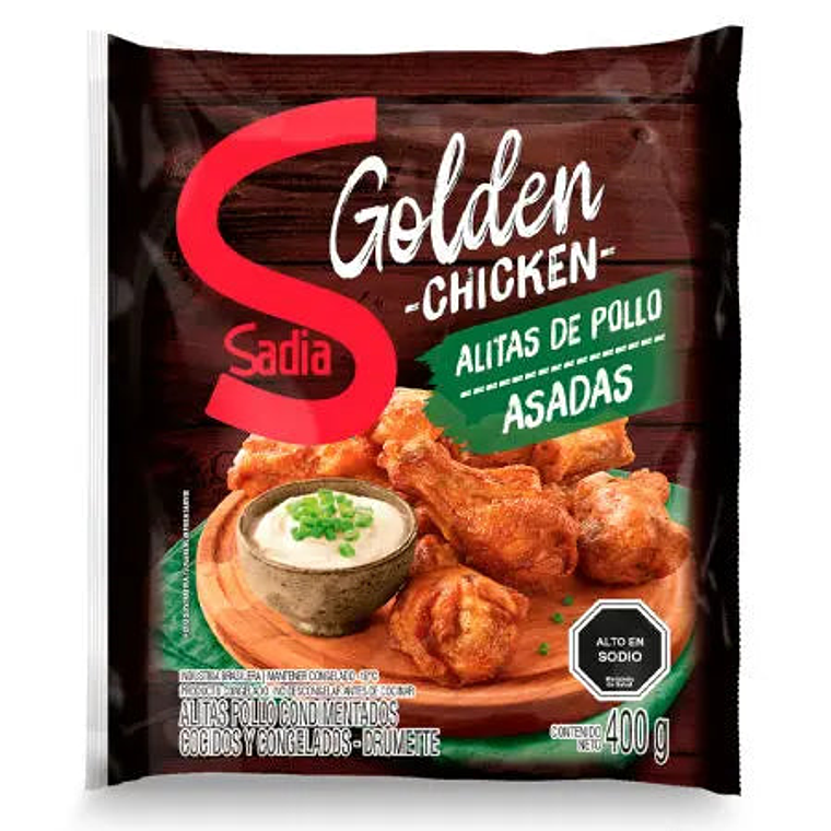Alitas de Pollo Asadas Golden Chicken Sadia 400GR 1