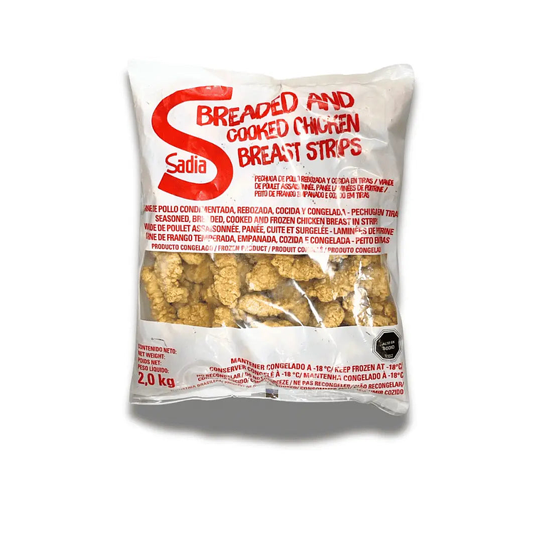 Tiritas de Pechuga de Pollo Rebozadas Golden Chicken Sadia 2KG 1