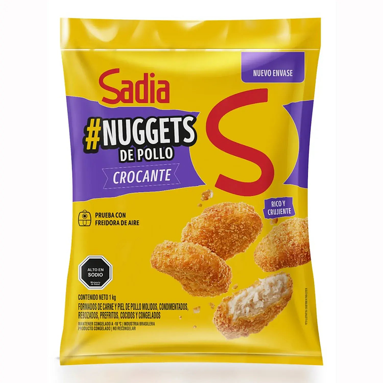 Nuggets de Pollo Crocante Sadia 1KG 1