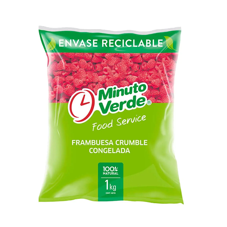 Frambuesa Crumble Minuto Verde 1KG 1