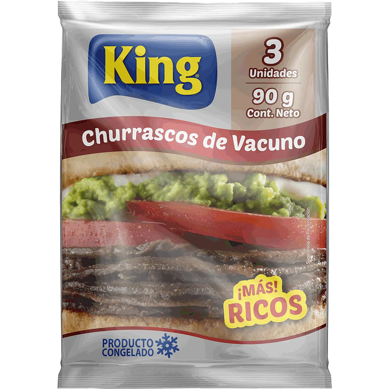 Churrasco Vacuno King 3un 90gr 1