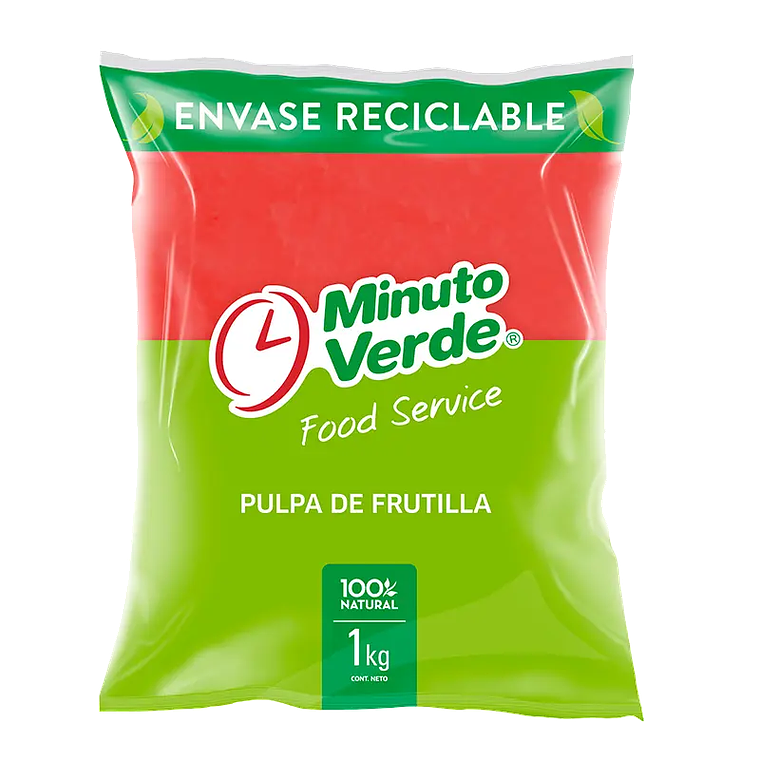 Pulpa Frutilla Minuto Verde 1KG 1