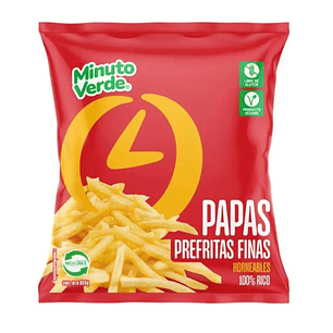 Papas Fritas Finas 7/7 Minuto Verde 800GR