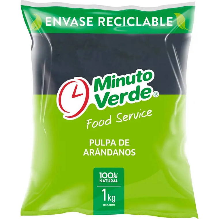 Pulpa Arándano Minuto Verde 1KG 1