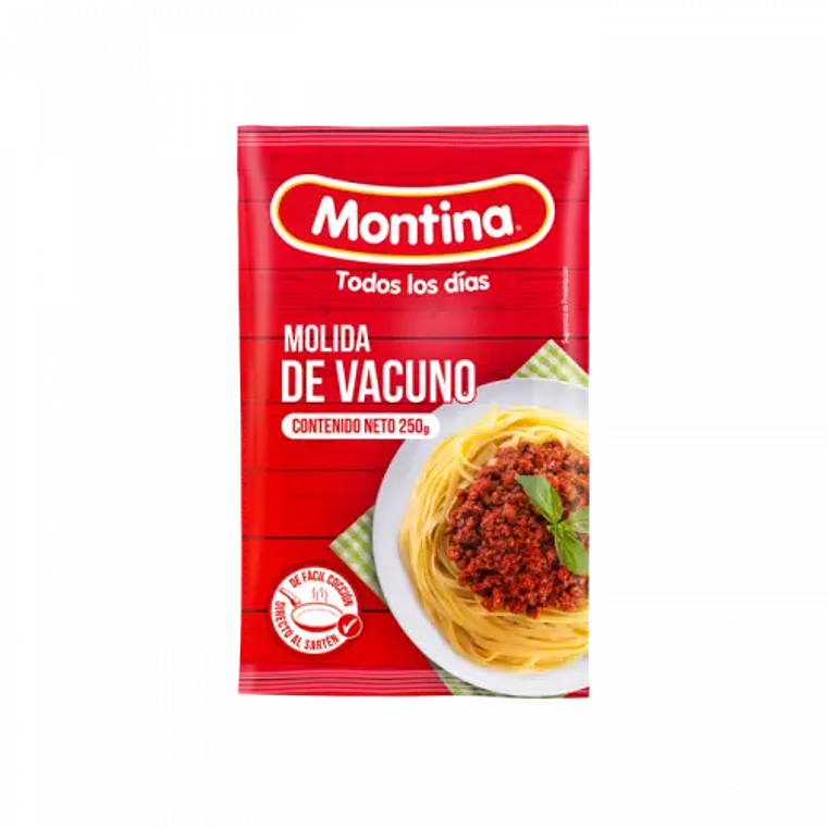 Carne Molida Vacuno Montina Ariztía 250GR 1