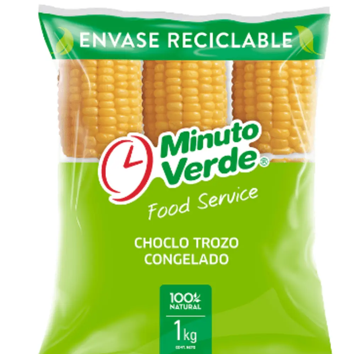 Choclo en Trozos Minuto Verde 1KG 1