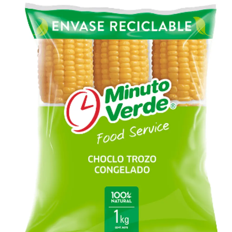 Choclo en Trozos Minuto Verde 1KG 1