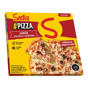 PIZZA SADIA JAMON MOZZARELLA Y CHAMPIÑON  440G