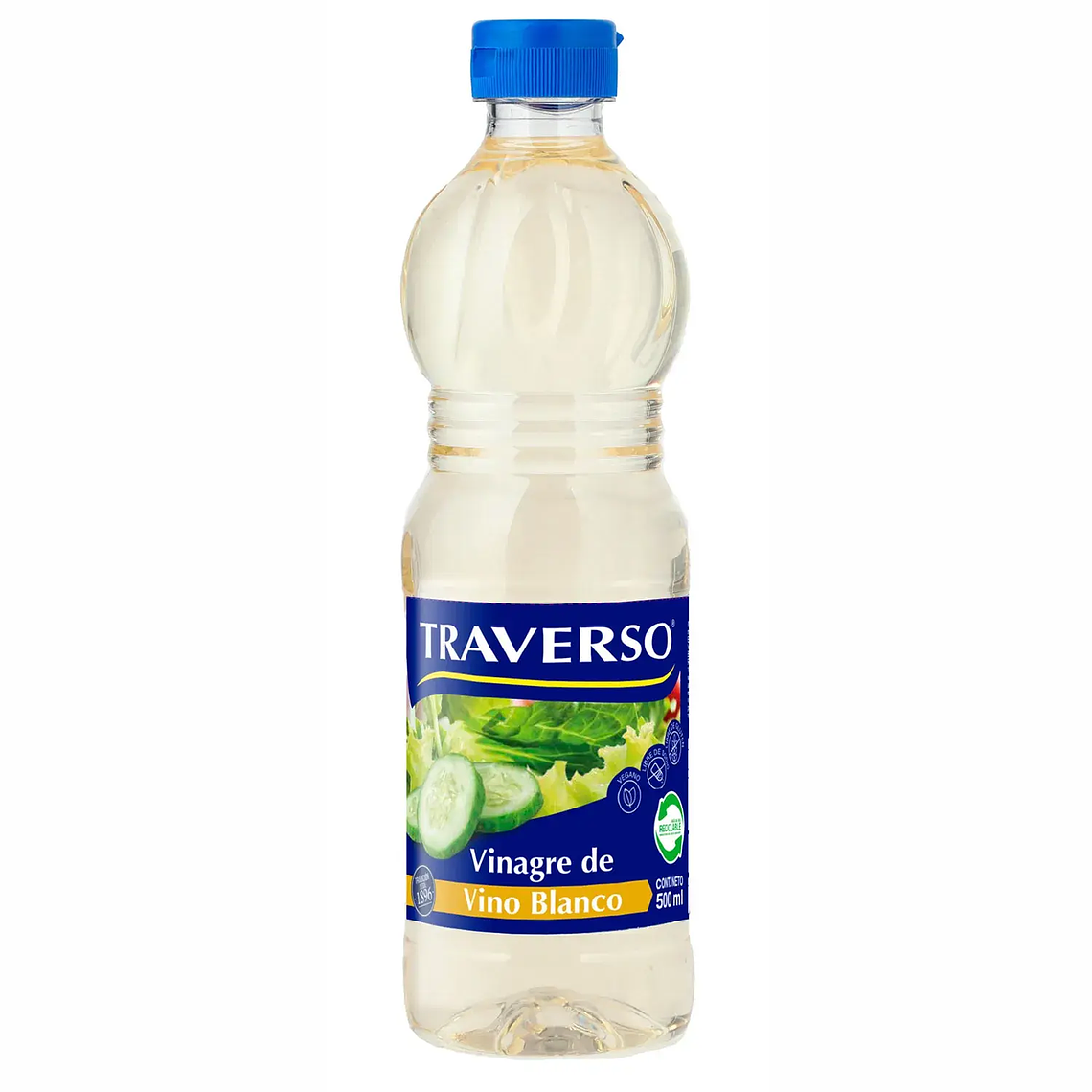 VINAGRE DE VINO TRAVERSO BLANCO 500ML 1