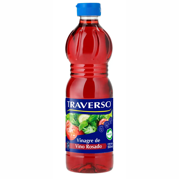 VINAGRE DE VINO TRAVERSO ROSADO 500ML 1
