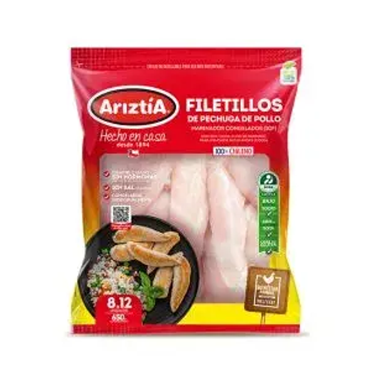 FILETITOS DE POLLO ARIZTIA 650G 1