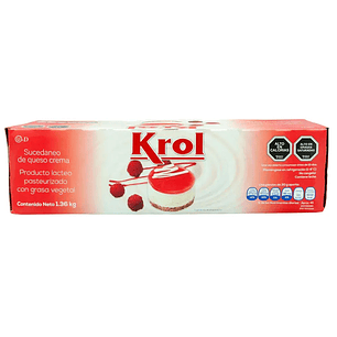 QUESO CREMA KROL 1,36 KG VEGETAL