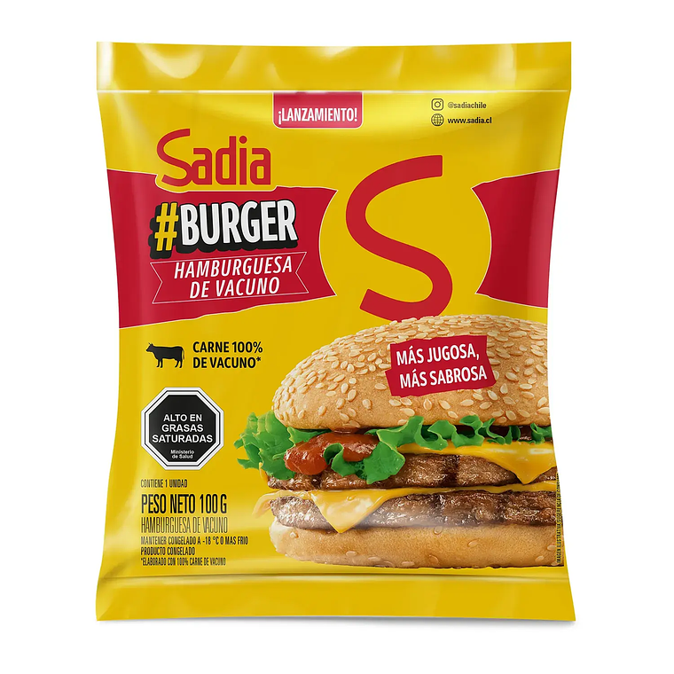 HAMBURGUESA VACUNO SADIA 100GR 1