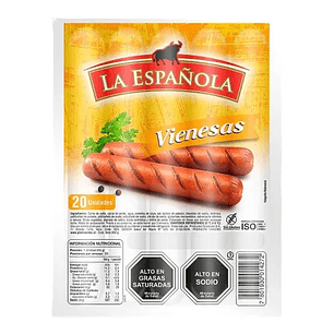 SALCHICHA LA ESPAÑOLA 20UN 900GR