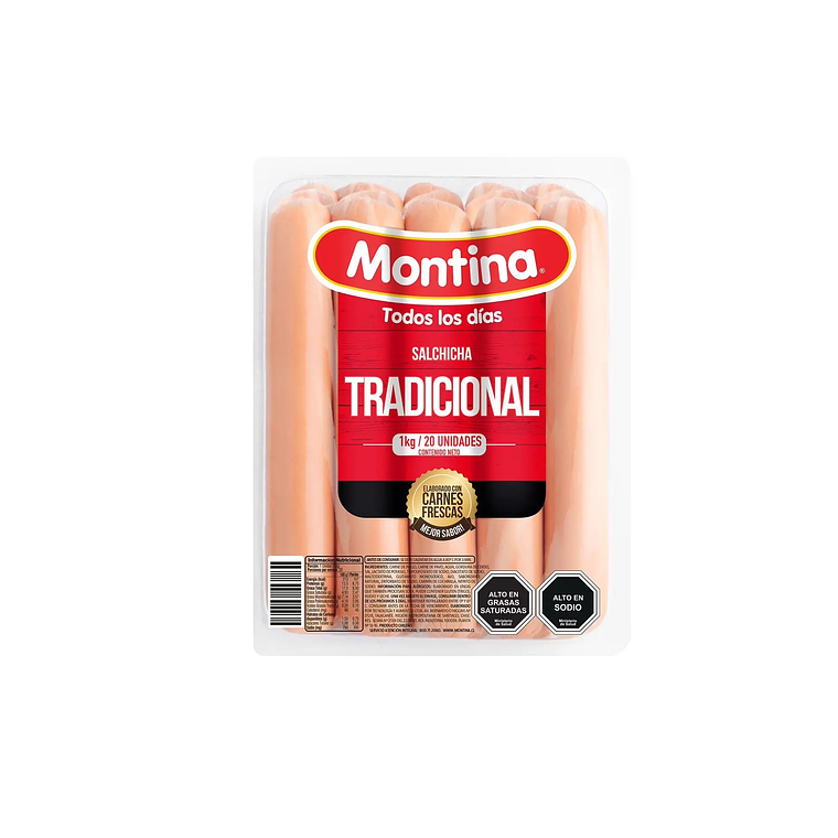 SALCHICHA MONTINA TRADICIONAL 1KG 1