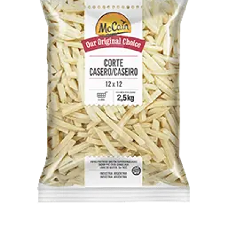 PAPAS PRE FRITAS ONE FRY MC CAIN 12/12 CORTE CASERO 2.5KG 1