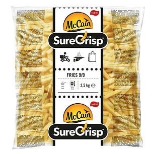 PAPAS PRE FRITAS SURE CRISP MC CAIN 9/9 SIN PIEL 2.5KG