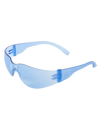 Antiparras de seguridad con lentes templados, celeste claro. Anti rayado