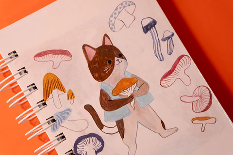 Gato y Hongos