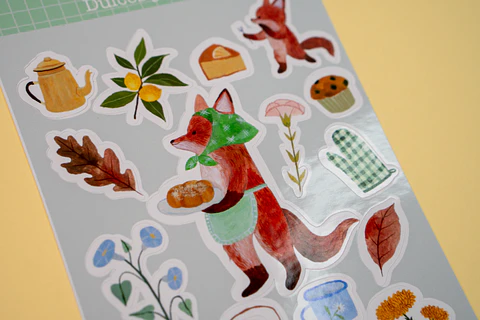 Sticker Dulces y flores