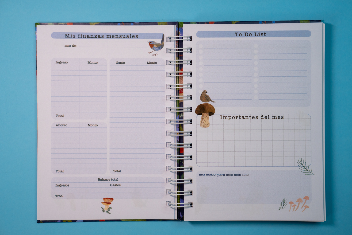 Planner Aves chilenas Azul 4