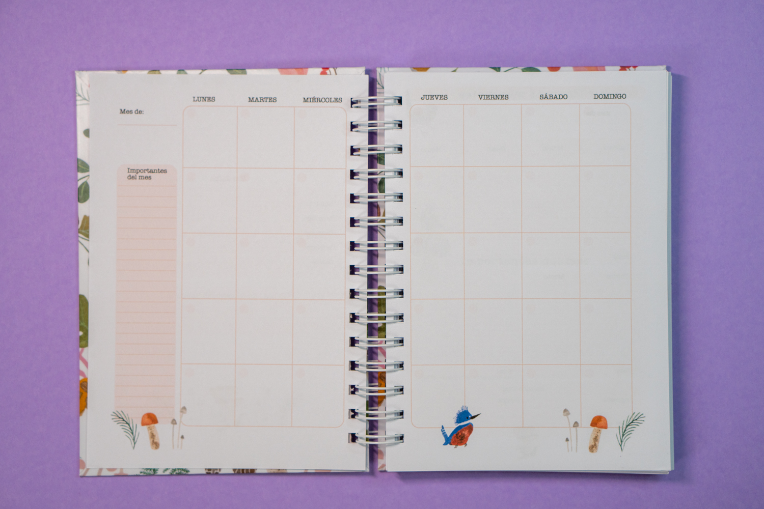 Planner Aves chilenas Rosa 4