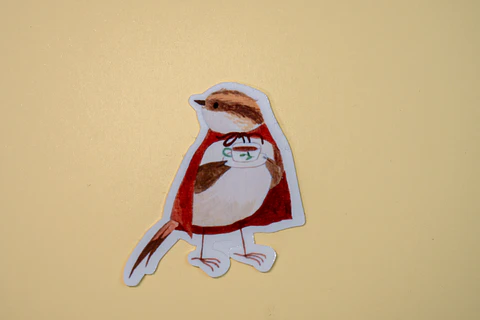 Sticker Rayadito y té