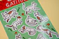 Sticker Gatitos café - Miniatura 2