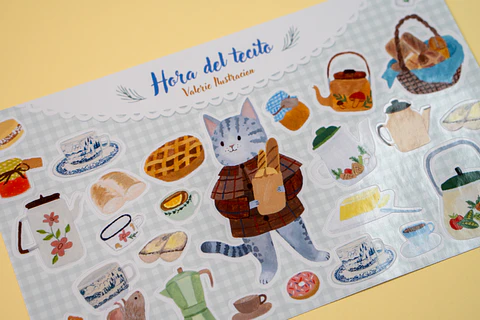 Sticker Hora del té