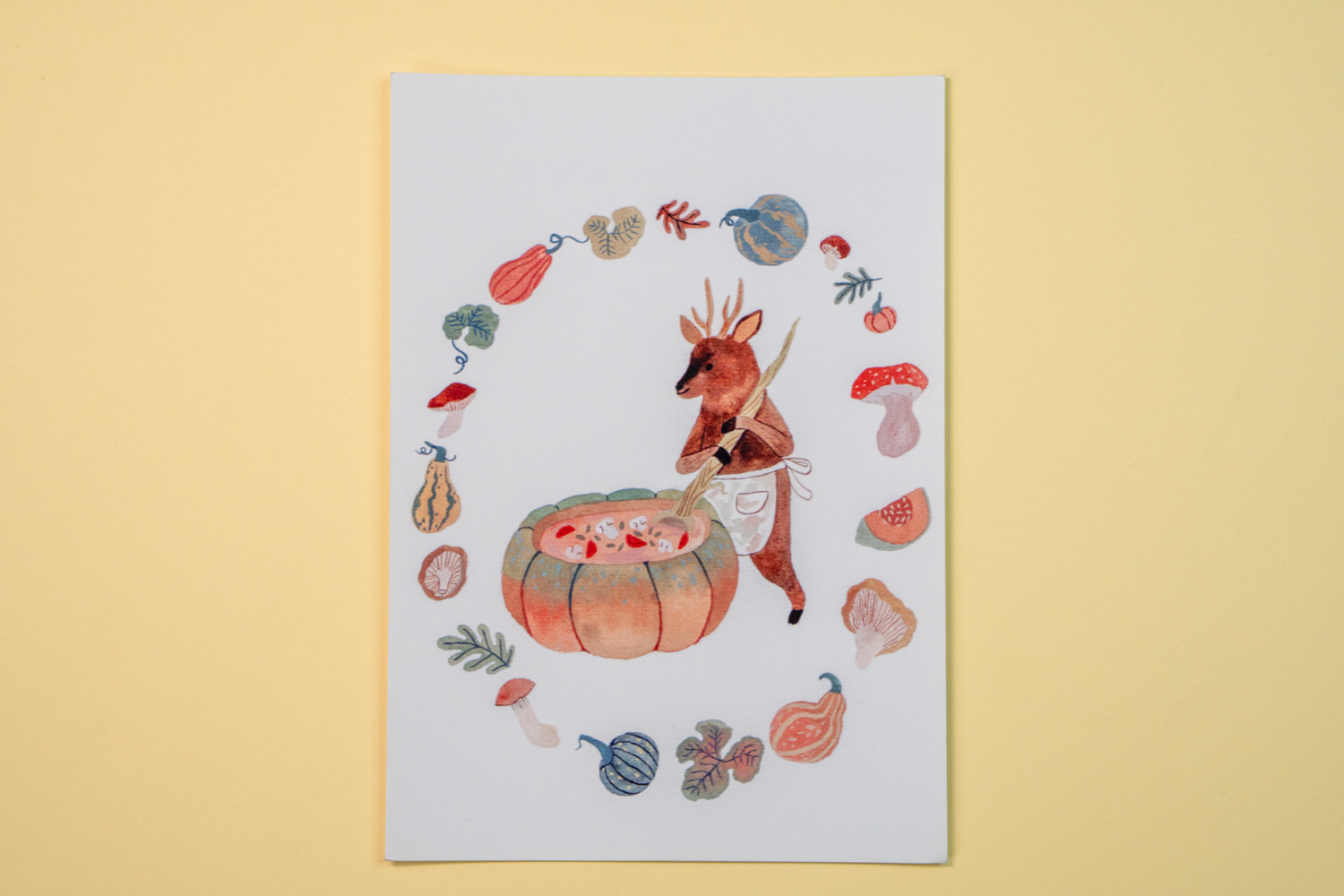 Postal - Huemul cocinero 1
