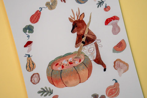 Postal - Huemul cocinero