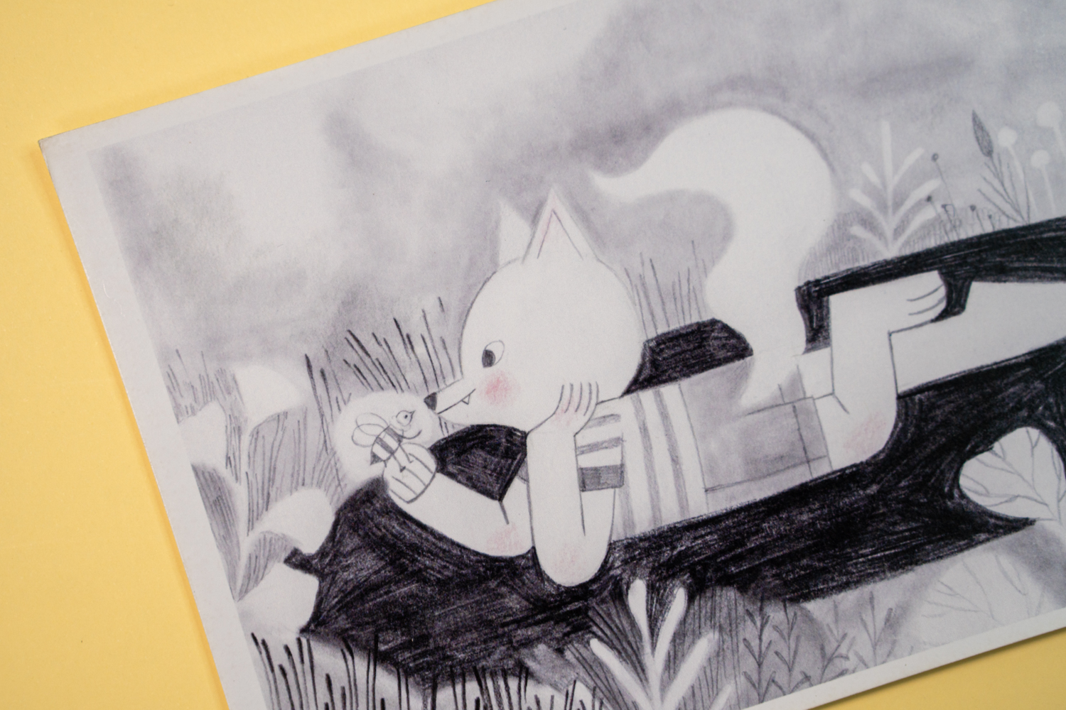 Postal - Lobo y abeja 2 2