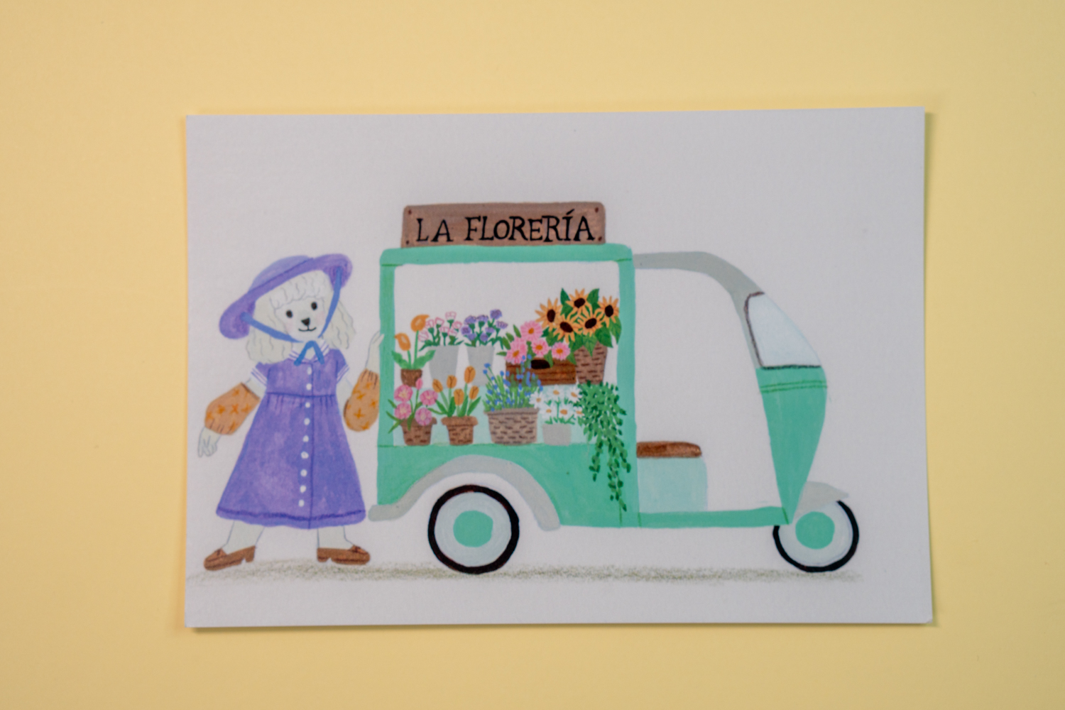 Postal - La florería 1