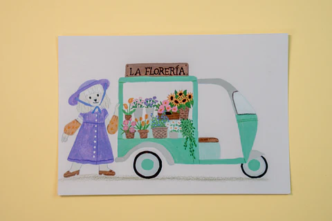 Postal - La florería