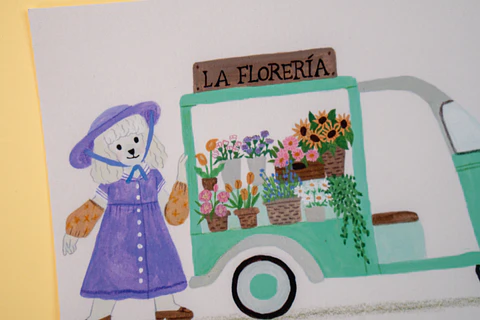Postal - La florería