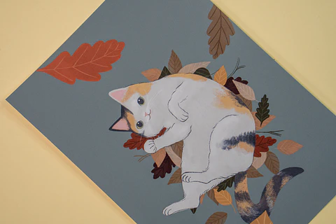 Postal - Gatita Tricolor