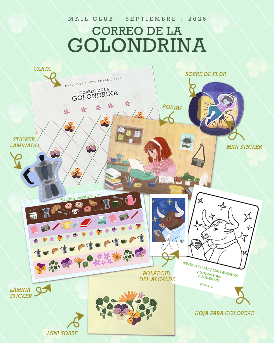 Mail Club Septiembre 2026 - Correo de la Golondrina 1
