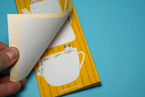 Taco de Notas Largo - Gatitos en té