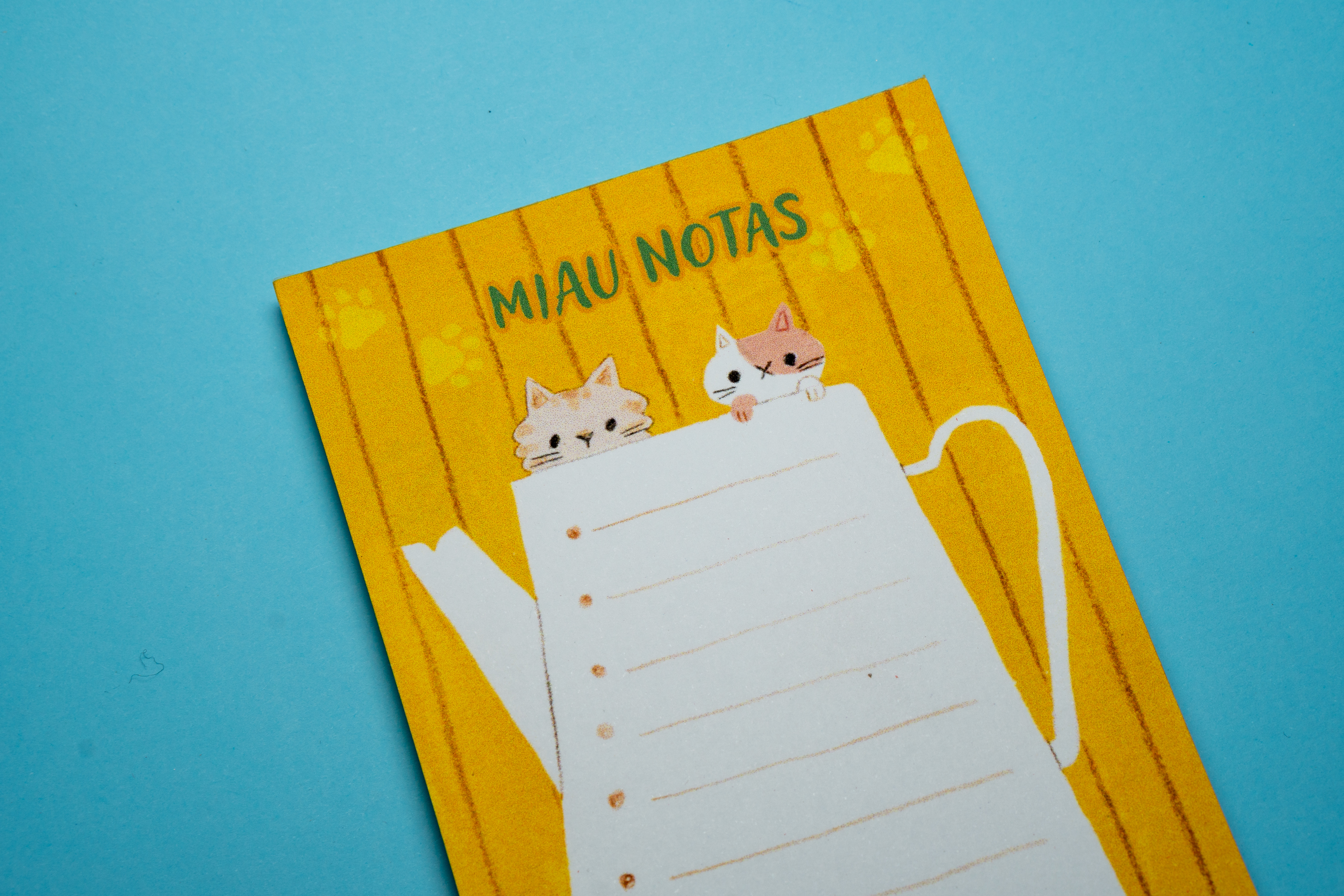 Taco de Notas Largo - Gatitos en té 4
