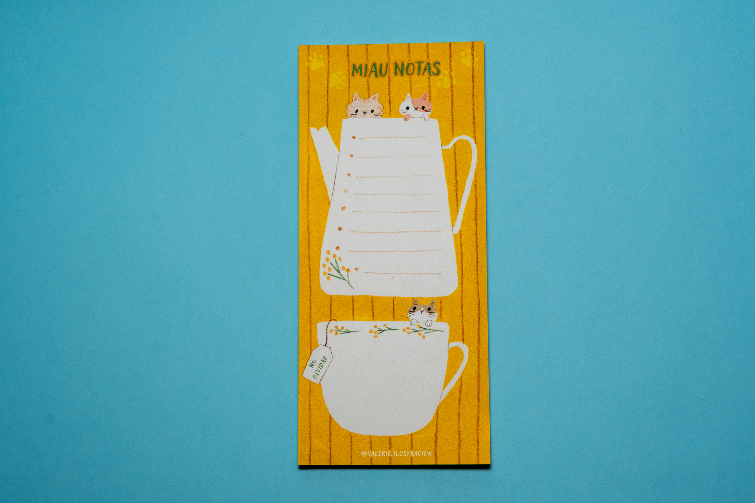 Taco de Notas Largo - Gatitos en té 2