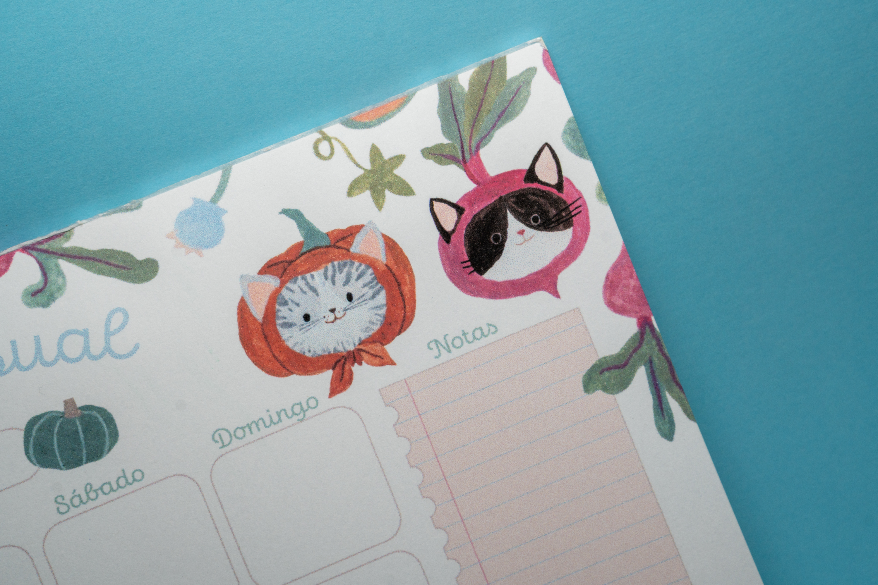 Planner Mensual - Gatitos granjeros 3