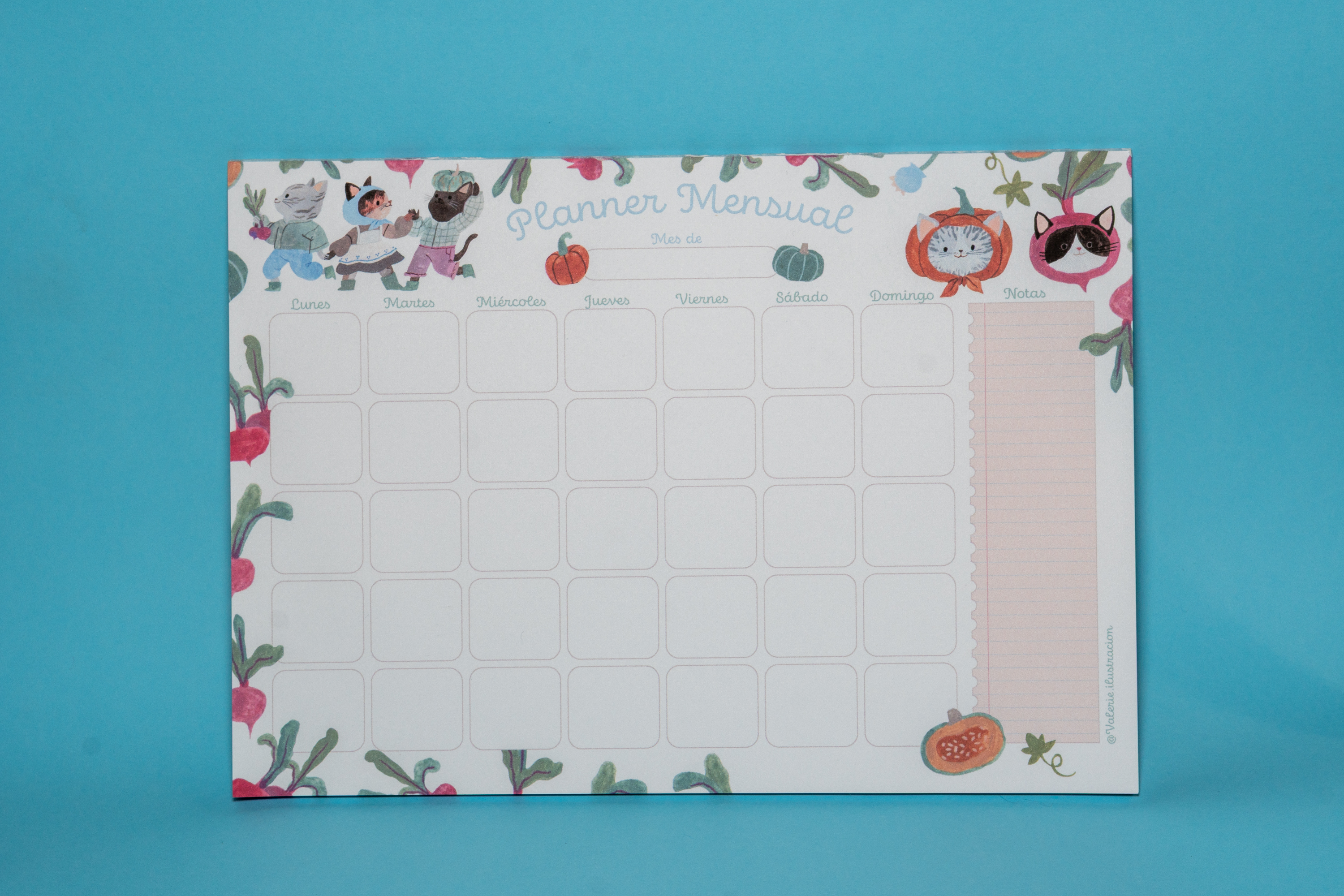 Planner Mensual - Gatitos granjeros 1