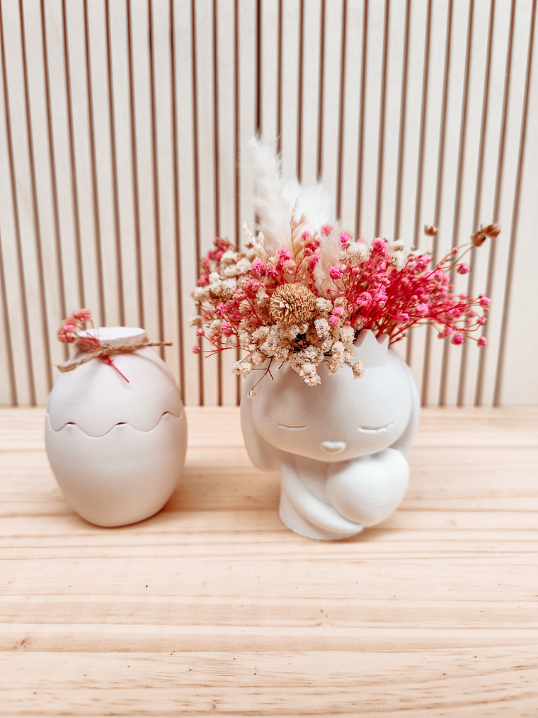 Conjunto coelho e vela Ovo 3