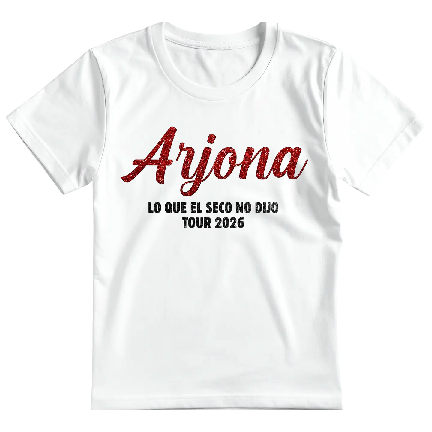 Polera Arjona Frase Glitter 2
