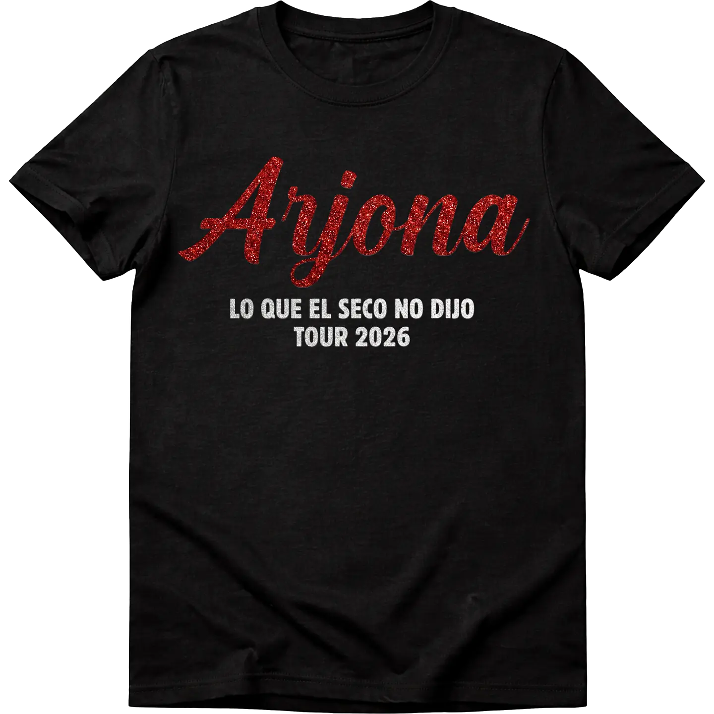 Polera Arjona Frase Glitter 1