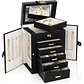 Joyero Organizador de 6 capas negro - Miniatura 6