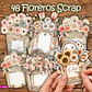 🌼 Kit 48 Floreros Scrap Imprimibles - Miniatura 1